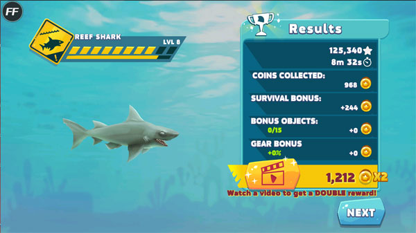 饥饿鲨进化(999999钻999999金币)